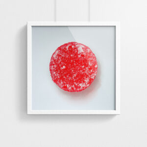 Pastille print - Red - framed