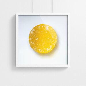 Pastille print - Yellow - framed