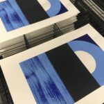 ‘Dawn 2 - Blue’ Partially printed