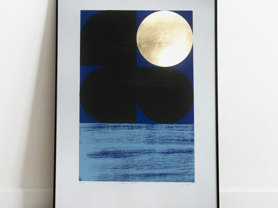‘Dawn 2 - Blue’ Full print framed view