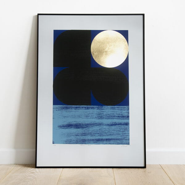 ‘Dawn 2 - Blue’ Full print framed view