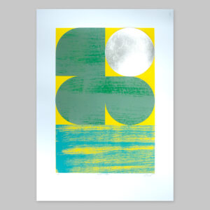 ‘Dawn 1 - Green/Yellow’ Full print view